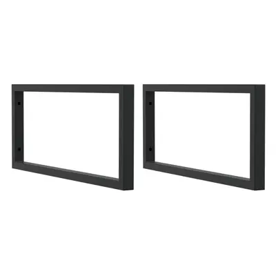 (black, x cm/ Rectangular) vidaXL Shelf Brackets for Washbasin Shelf Support Shelving Bracket pc