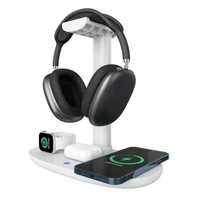 Chronus Headphone Stand with 15w Wireless Charger, in Qi Charging Station Headset Holder for Air