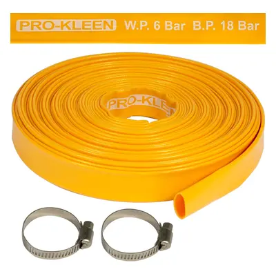 (20M) Heavy-Duty Layflat Yellow Hose Pipe PVC