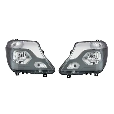 Mercedes Sprinter Mk2 Van 8/2013-> Black Inner Headlights Lamps Pair O/S & N/S