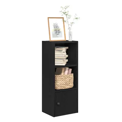 vidaXL Bookcase Black Oak 31x24x77 cm Engineered Wood