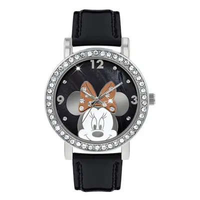 Disney Women's Minnie Mouse Black Strap Watch MN1149