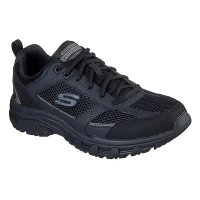 (Black, (Adults')) Skechers Oak Canyon Verketta Leather Men's Black Trainers