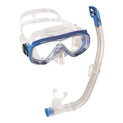 Kids Ondina Vip JrMask SnorkelSnorkeling Combo Set Made in Italy ClearBlue