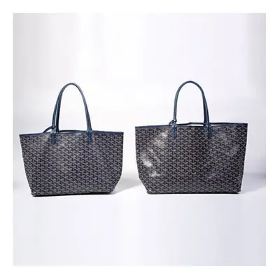 (dark blue, large) UK Goyard Dog Tooth Bag Large Capacity Tote Mother Bag Handbag Gifts Women NE