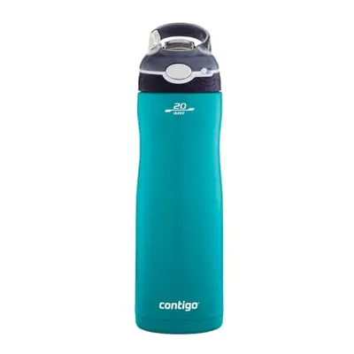 Contigo Autospout Chill Couture Drinking Bottle with Straw, Stainless Steel Water Bottle, 100% L