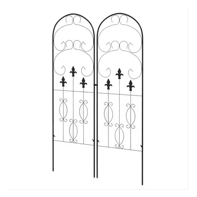 Outsunny Set of Metal Trellis for Climbing Plants, Scrolls Design, x 150cm