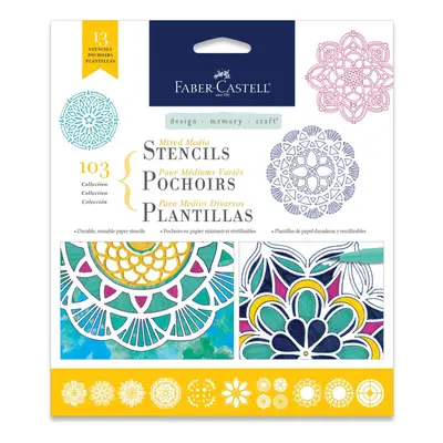 Faber-Castell Mixed Media Paper Stencils - Mandala Stencils Designs - Mandala