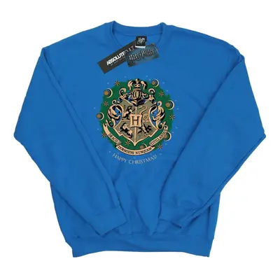 (XXL, Royal Blue) Harry Potter Mens Christmas Wreath Sweatshirt