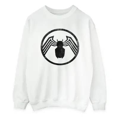 (M, White) Marvel Womens/Ladies Venom Logo Emblem Sweatshirt