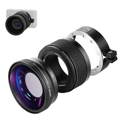 Wide Angle Lens Compatible with Sony ZV1 Camera, in 18 mm HD Wide Angle and 10x Macro Additional