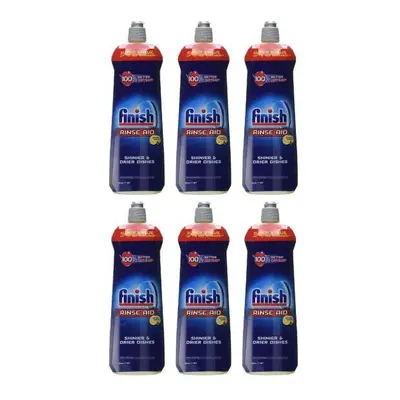 Finish Rinse Aid Shine and Protect Lemon Sparkle 800ml (Pack of 6)