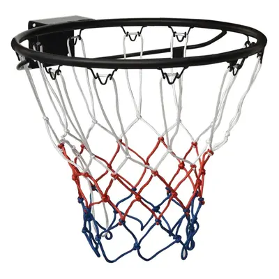 (black, Ã? cm) vidaXL Basketball Ring Steel Basketball Net Hoop Rim Black/Orange Ã 39/45 cm