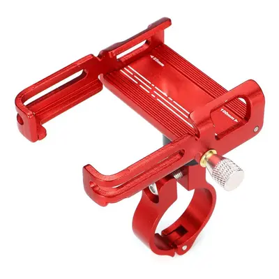 (Red) Aluminum Motorcycle MTB Bicycle Bike Handlebar Phone Holder Phone Mount GPS Holder