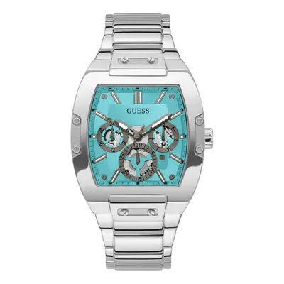 Guess Mens Silver Tone Multi-function Watch