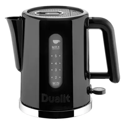 (Black) Studio Kettle | Jug Kettle in Black with Polished Trim | Dual Measuring Windows | Fast B