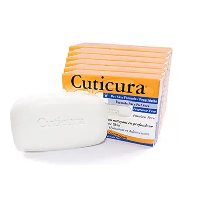 Cuticura Deep Cleansing Face and Body Soap Dry Skin Formula - Deep Cleansing Bar Soap for Blemis