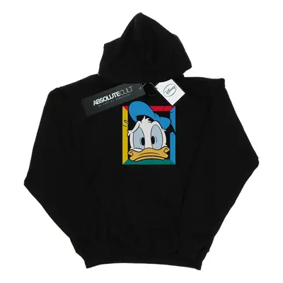 (12-13 Years, Black) Disney Girls Donald Duck Panicked Hoodie