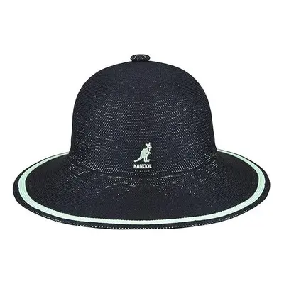 Kangol Womens Tropic Wide Brim Stripe Casual Lightweight Bucket Hat - Black