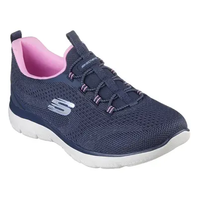 (6 UK, Navy/Pink) Skechers Womens/Ladies Summits New Nature Trainers