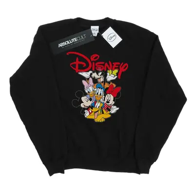 (M, Black) Disney Mens Mickey Mouse Crew Sweatshirt