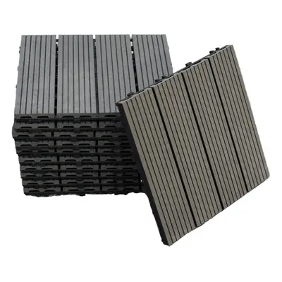 (Black) x Composite Interlocking Floor Decking Tiles