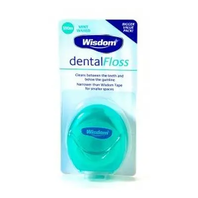 Wisdom Dental Floss Waxed - wisdom dental floss mint waxed 100m pack