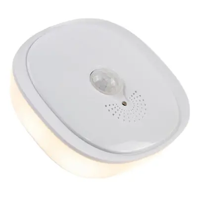 (Warm White) LED PIR Infrared Body Motion Sensor Night Light USB Rechargeable Magnet Wall Lamp f