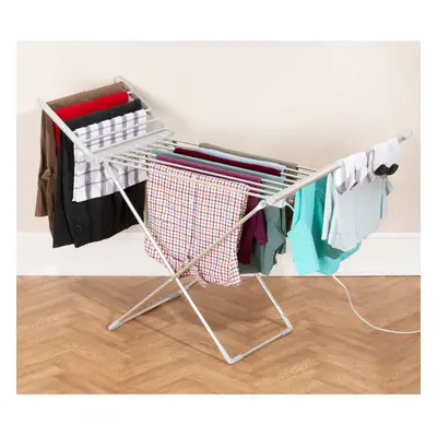 Daewoo Heated Winged Airer Foldable 230W 15KG Load Energy Efficient Drying Rack