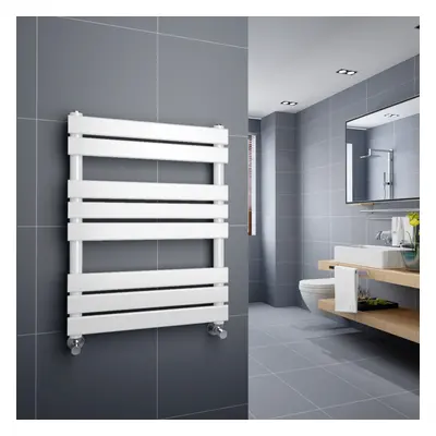 Juva x 600mm White Flat Panel Heated Towel Rail