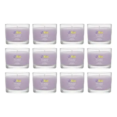 Yankee Candle Signature Votive Mini Candle Jar Lemon Lavender Scent Natural Soy Wax Blend Candle