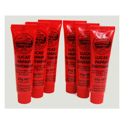 Lucas Papaw Ointment 25g tube - Six Pack