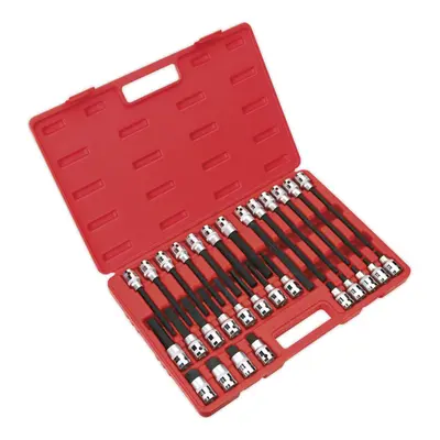 Sealey Hex Socket Bit Set 30pc 1/2"Sq Drive AK2196