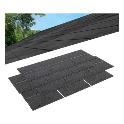 (Slate Grey) Pack of Tiles Roofing Felt Shingles Shed Roof Panel Sheet Asphalt House 2.61ã¡