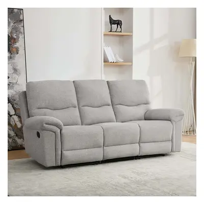 (Light Grey, Seater) Fosse 1,2 & Seater Manual Recliner Sofa