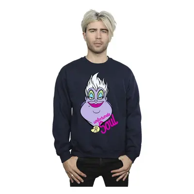 (S, Navy Blue) Disney Mens Villains Ursula Unfortunate Soul Sweatshirt