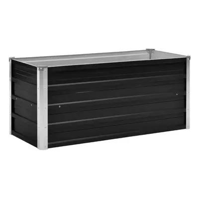 vidaXL Garden Raised Bed Anthracite 100x40x45cm Galvanised Steel Planter Pot