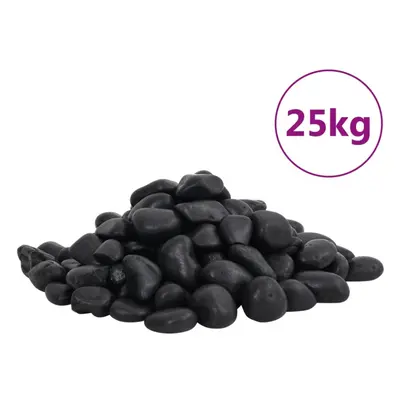 (black, kg) vidaXL Polished Pebbles Landscaping Garden Decorative Stones River Rocks kg