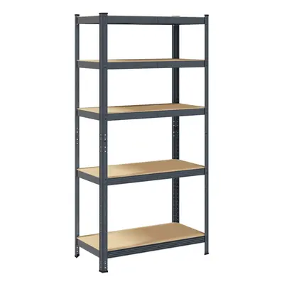 (anthracite) vidaXL 5-Layer Heavy-duty Shelf Rack Shelving Unit Steel and Engineered Wood