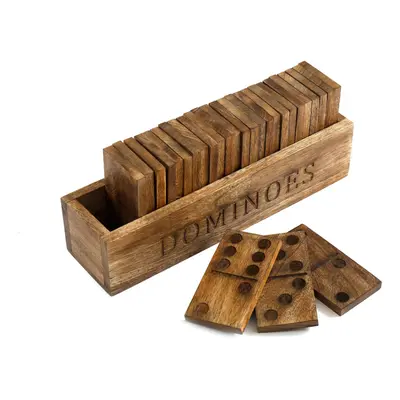 Large Wooden Dominoes Set 28cm