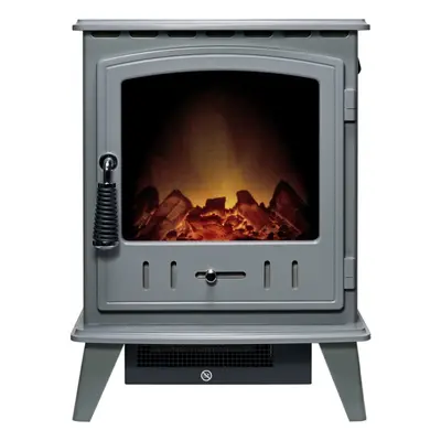 Adam Aviemore Electric Stove in Grey Enamel