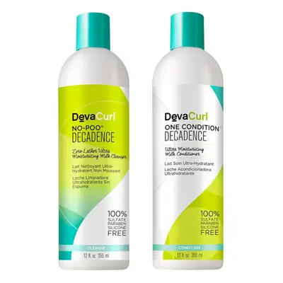 DevaCurl No-Poo Decadence & One Condition Decadence Duo - oz