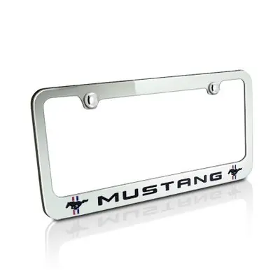 Elite Automotive Products, Inc. License Plate Frame for Ford Mustang (Chrome)