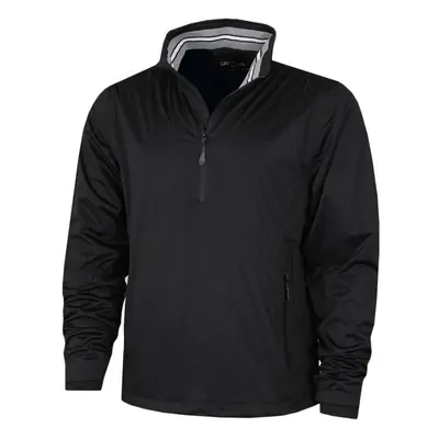 (M, Black/Black) Calvin Klein Mens Waterproof Half Zip Stretch Golf Jacket