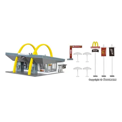 McDonalds Drive-Thru Restaurant with Interior/Accs. Kit