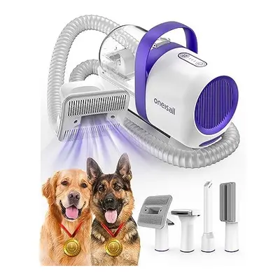 oneisall Dog Grooming Vacuum Kit,Suction 99% Pet Hair,Dog Grooming Brush,Dog Hair Vacuum Groomer