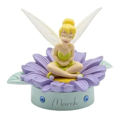 Disney Tinkerbell Hand Painted Birthday Figure with Birthstone - March