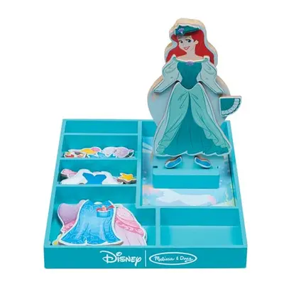 Disney Ariel Magnetic Dress-Up Wooden Doll Pretend Play Set