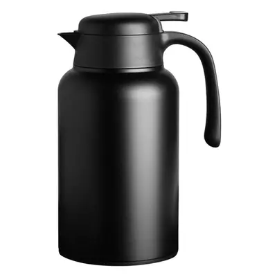 Thermos 2.0L, Stainless Steel Thermal Carafe, 24H Cold Hot Retention (Black)