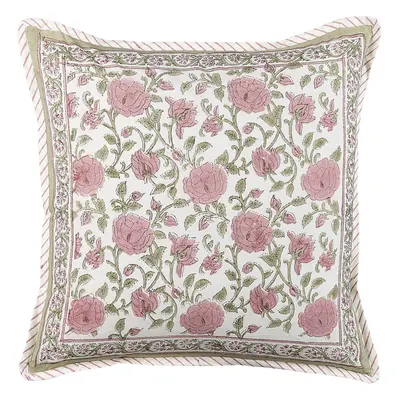 Cotton Cushion Floral Pattern x cm Multicolour CELTIS